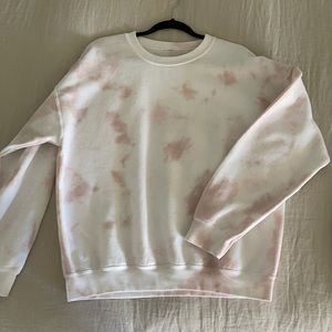 pink and white tie dye